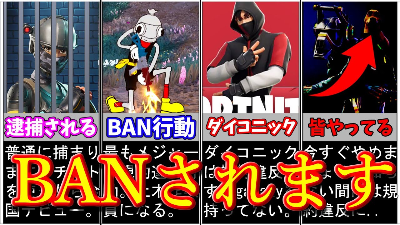 ⚠️それ規約違反です。フォートナイト規約違反行動まとめ【フォートナイト/ゆっくり解説】