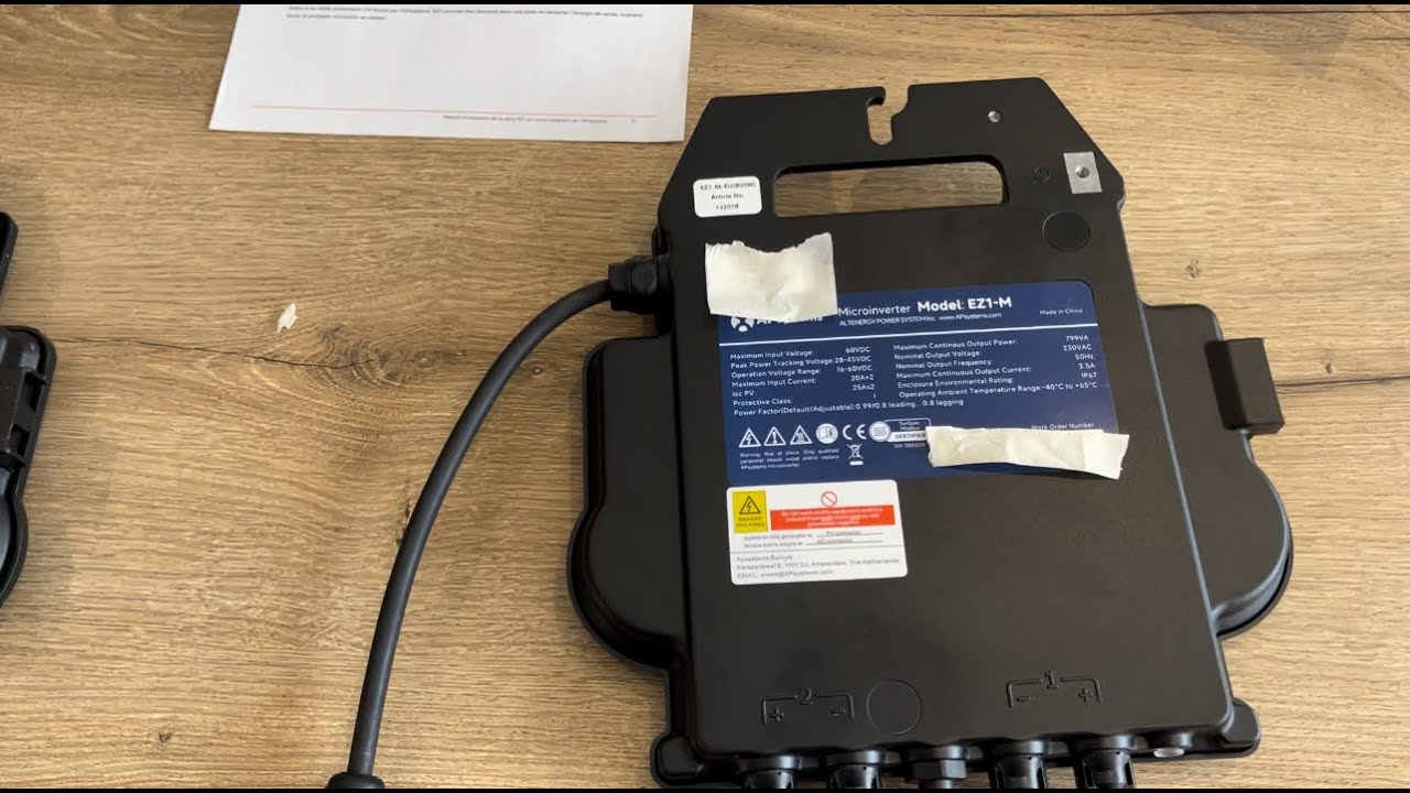 Nouveau Micro-onduleur APSystems EZ1-M 800W