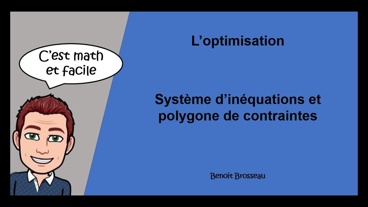 Systèmes d'inéquations et polygone de contraintes