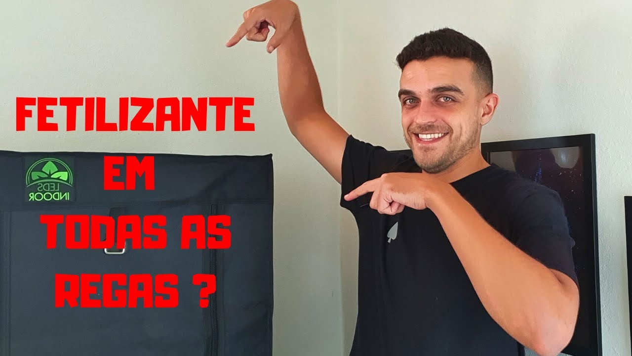 Devo usar fertilizante em todas as regas no cultivo indoor