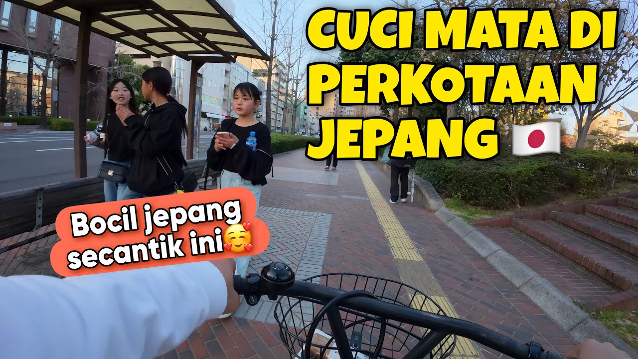 AKHIRNYA BISA CUCI MATA DI PERKOTAAN JEPANG 🇯🇵,SEPEDAAN DI TENGAH KOTA JEPANG YANG CANTIK