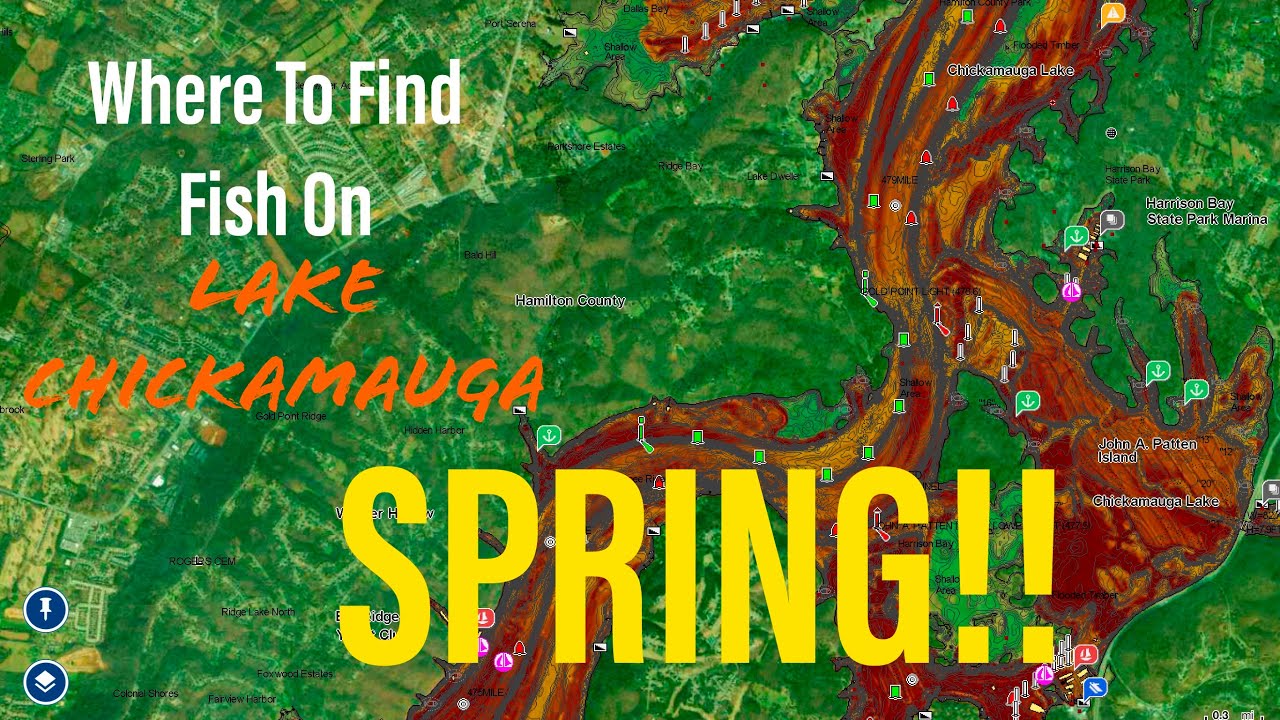 Where To Find Bass On LAKE CHICKAMAUGA During The Spring!!