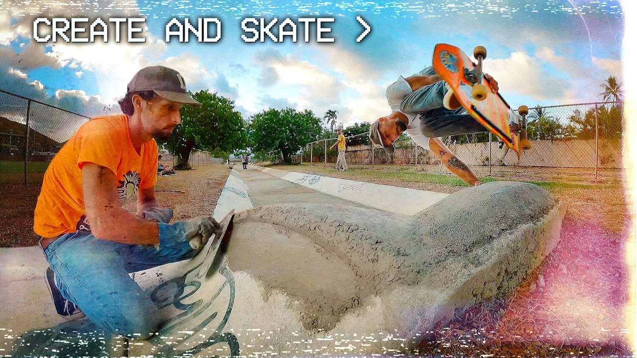 Building and Skateboarding a DIY Skate Spot!