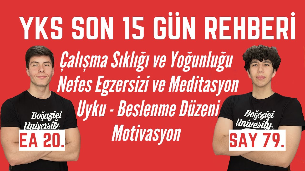 Son 15 Gün Nasıl Geçirilmeli? Sınava Kendini Tam Anlamıyla Hazırlama #yks2022