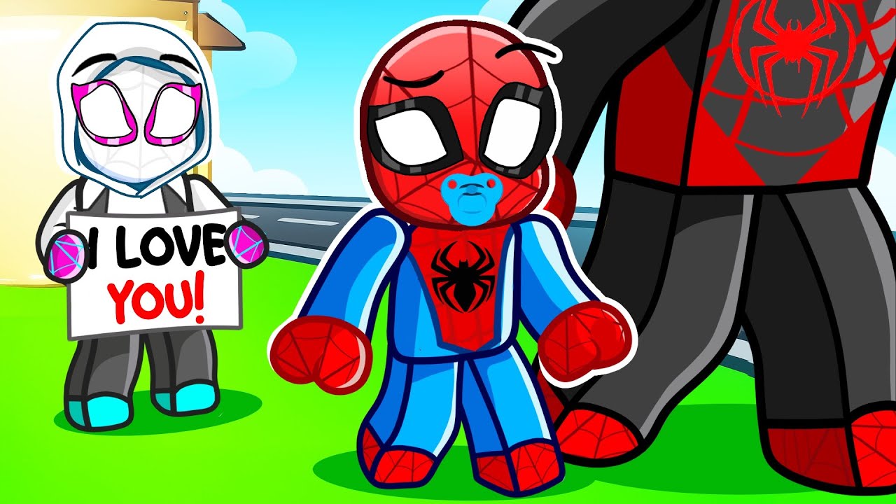 Gwen has a CRUSH On Spiderman In Roblox....