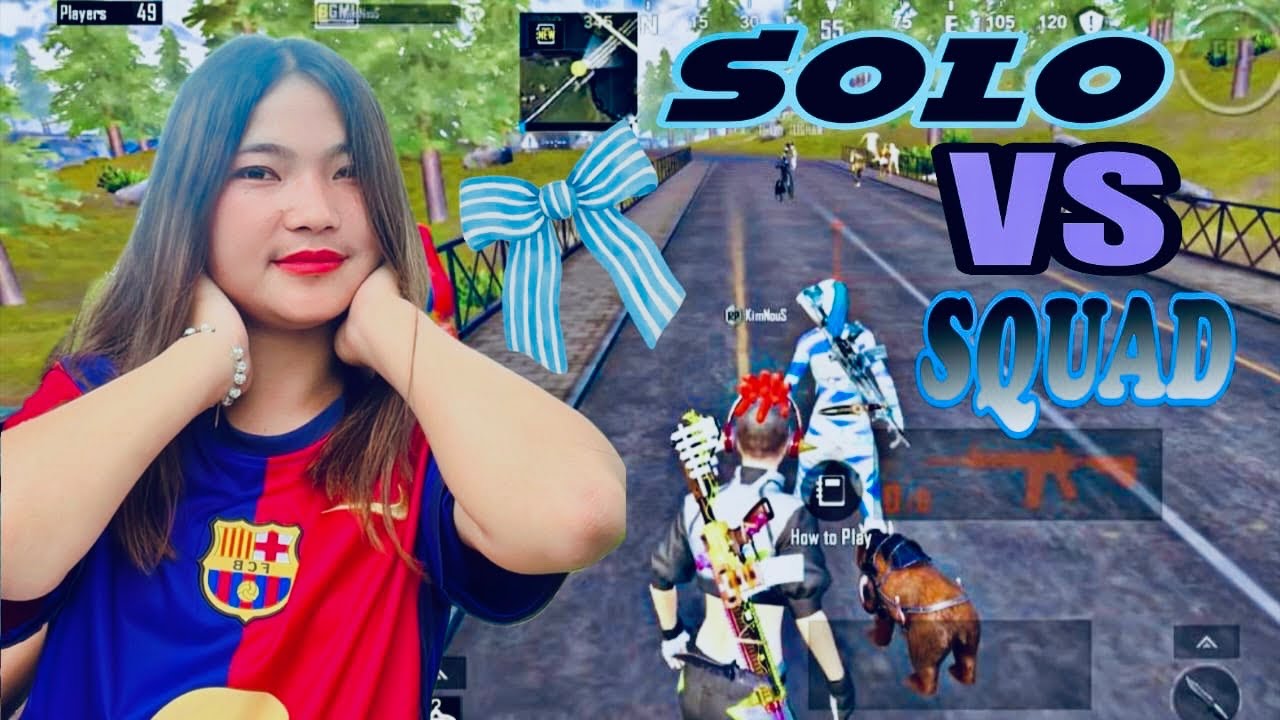 SOLO Vs SQUAD😎 [ KIMKHUNOU Gaming ]