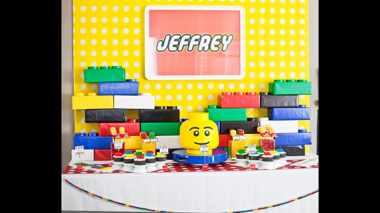 How to make 3D Lego Building Brick Props for a Lego or Building Brick Party