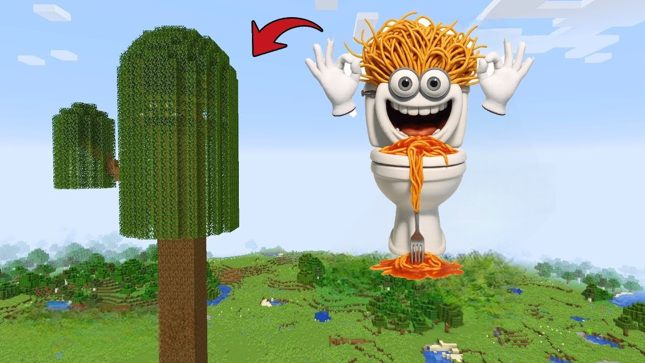 i Found Scariest spaghetti toilet😱 in Minecraft | Minecraft Horror |