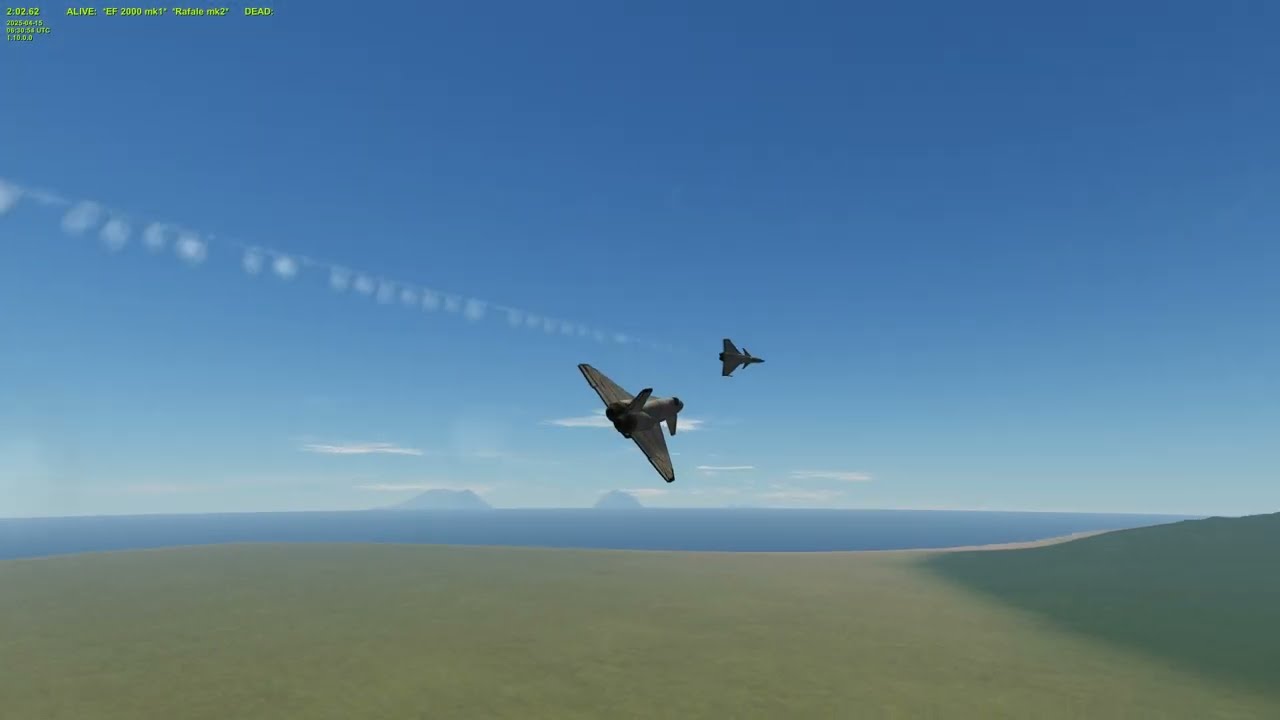 Kerbal Space Program + BD Armory - EF2000 v Rafale