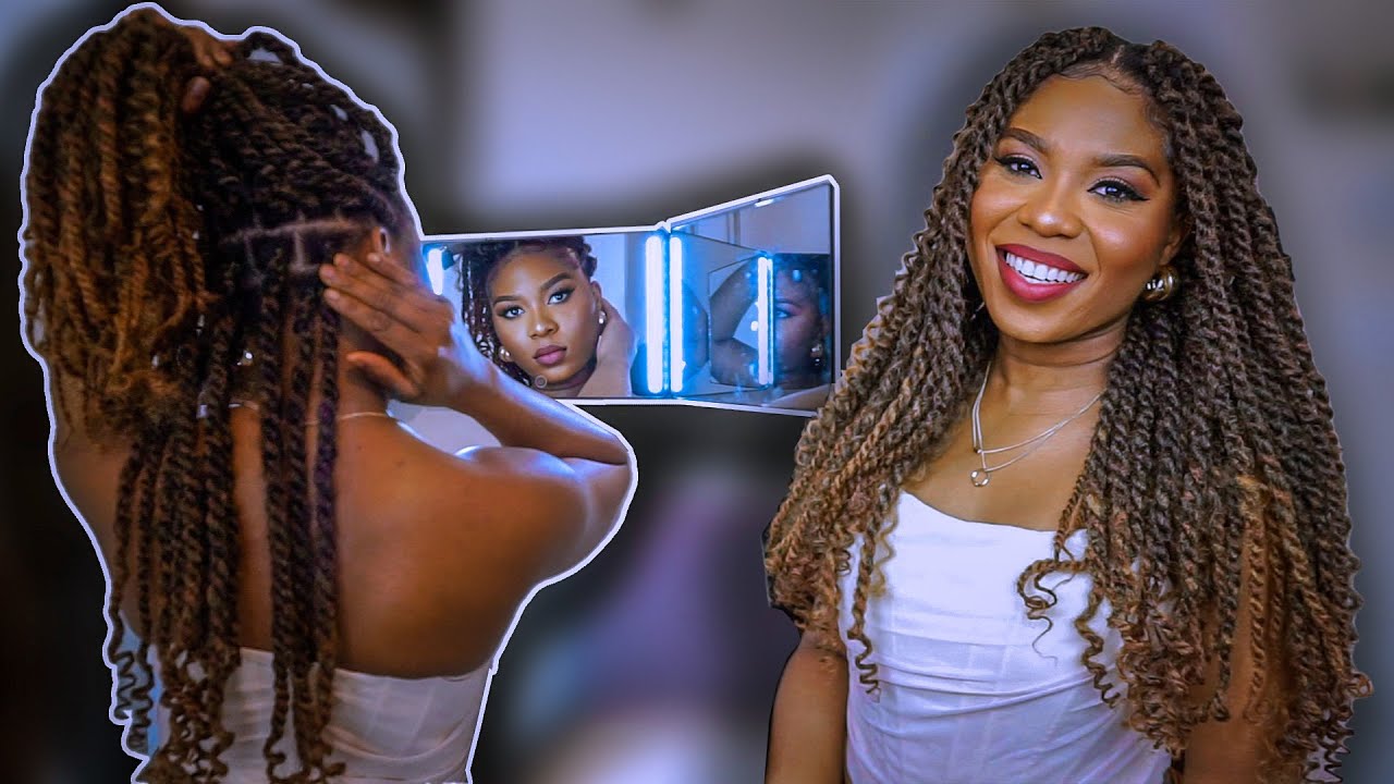 How to do Ombre Marley Twist | Step by Step | 3 way mirror