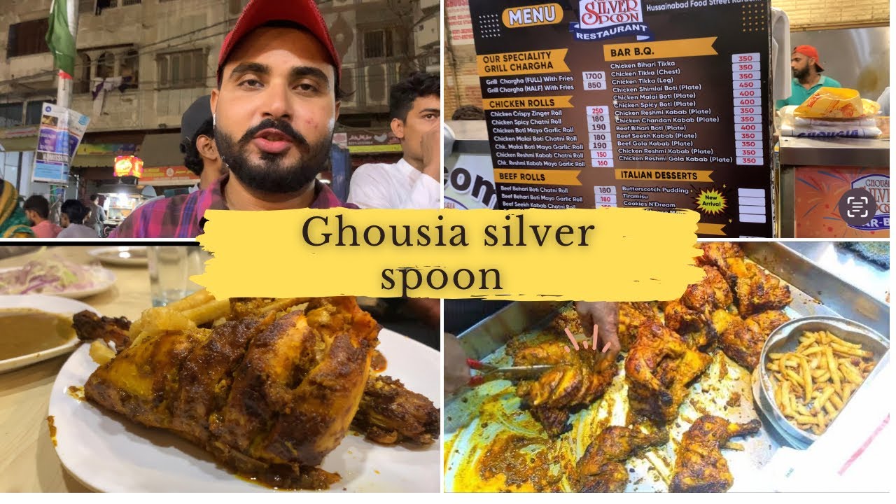 Ghousia silver spoon | husenabad Karachi | Pakistan best charga #charga