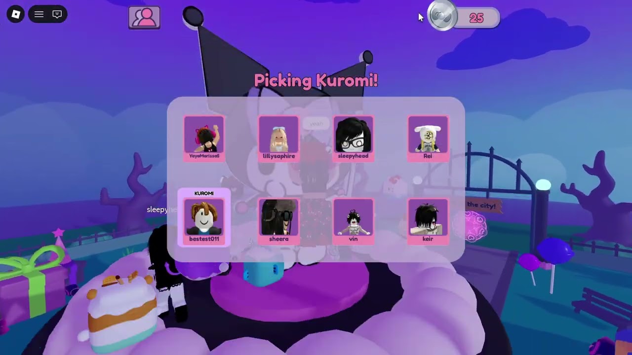 I PLAY KUROMI CAFE IN HELLO KITTY CAFE AND YOU CAN SEE ME YEAH