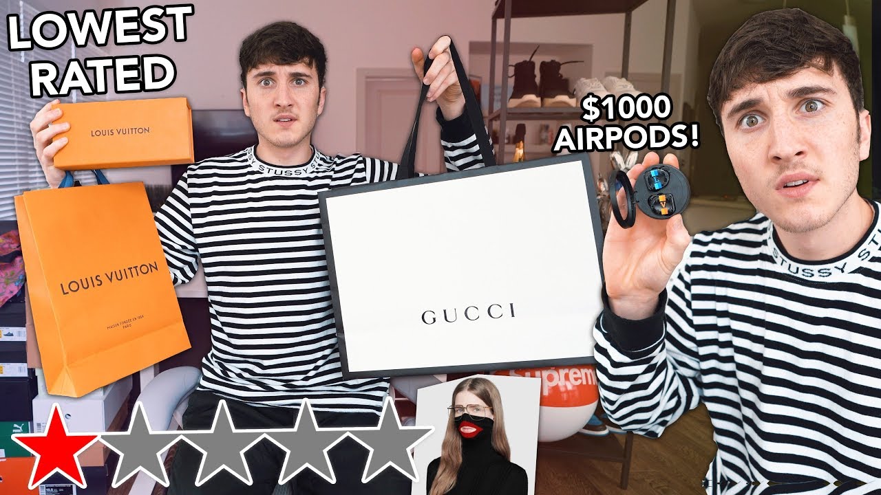 I Bought The WORST Rated Louis Vuitton & GUCCI Items!