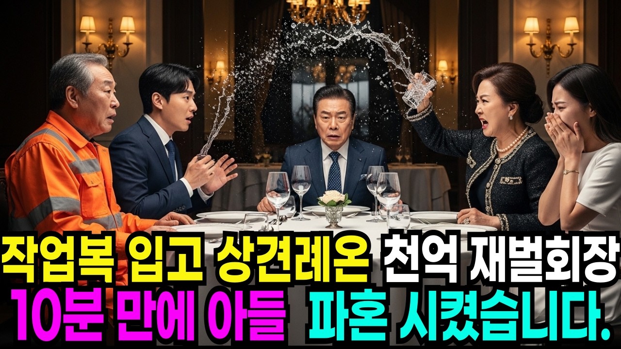 작업복 입고 상견례장 온 천억 재벌회장 10분 만에 아들 파혼 시켰습니다#인생사연 #노후사연 #사연라디오 #오디오북 #시니어드라마