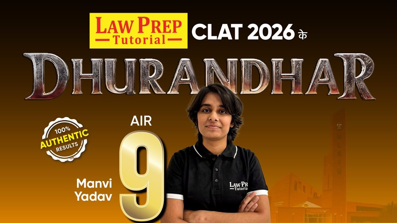 CLAT 2026 AIR-9 Manvi Yadav | CLAT Strategy and Journey | CLAT Topper's Interview