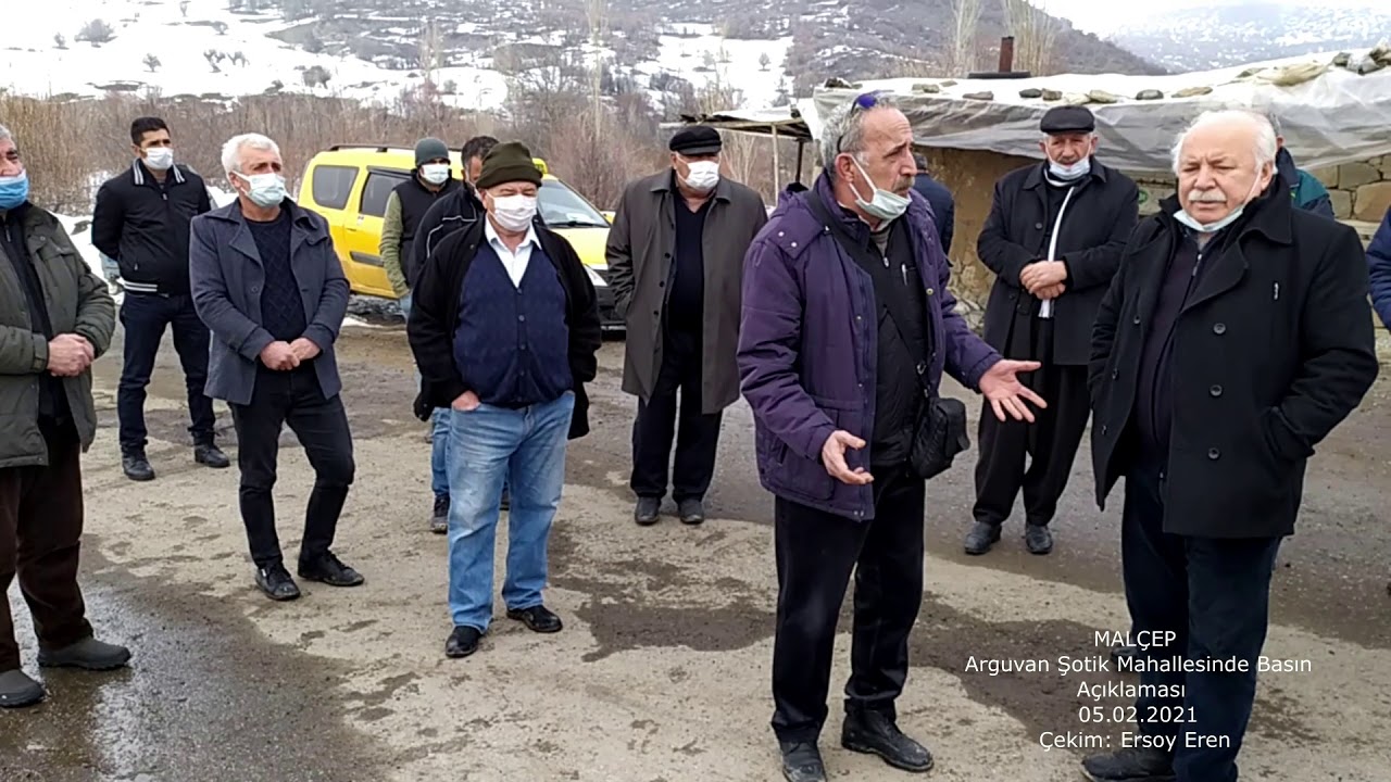 Arguvan'da yapılan Maden çalışmaları ile ilgili 05.02.2021 Tarihli basın açıklaması
