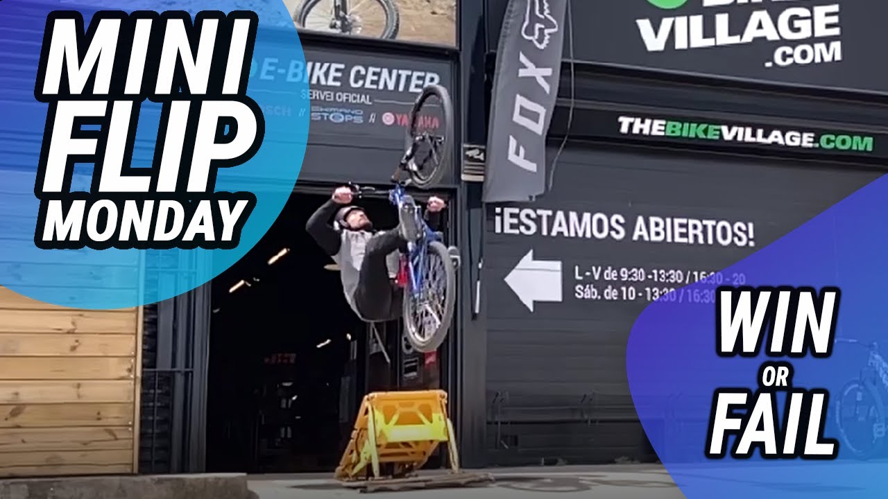 MINI FLIP de OSCAR saliendo de nuestra tienda de bicis [WIN or FAIL?] | The Bike Village