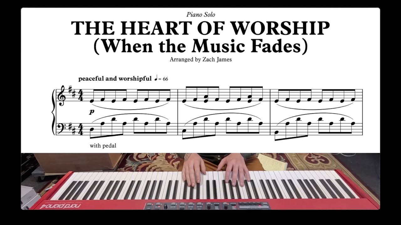 The Heart of Worship - PEACEFUL and WORSHIPFUL - piano solo SHEET MUSIC