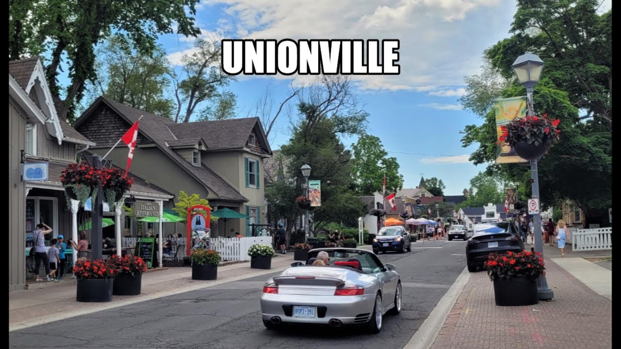 [4K] 🇨🇦 Unionville Main Street Walking Tour in Markham | Toronto Ontario Canada
