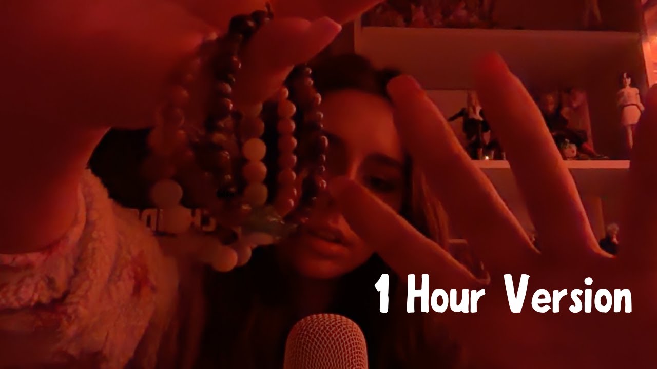 [Edited 1 Hour Version] ASMR Stone Beads 📿 Meditation (No Talking/close your eyes)