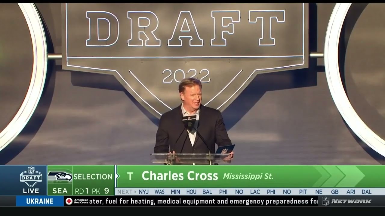 Seahawks Select Charles Cross With The 9th Pick | 2022 NFL Draft