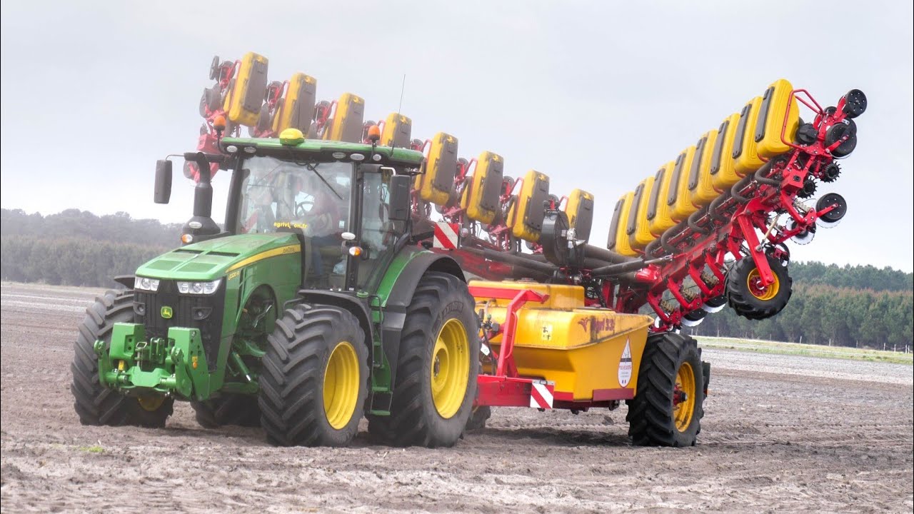 VADERSTAD 16 rangs aux semis de maïs dans les Landes ! in FRANCE