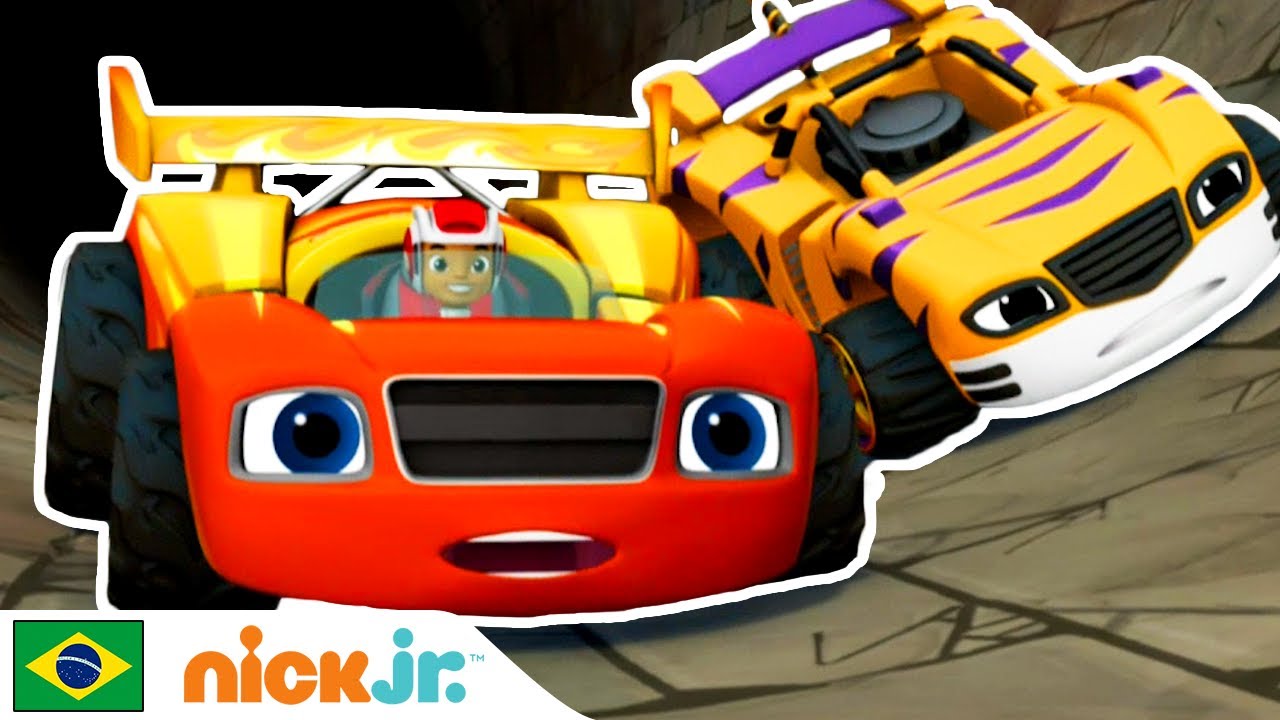 Blaze and the Monster Machines | A roda dos desejos 🏎| Nick Jr.