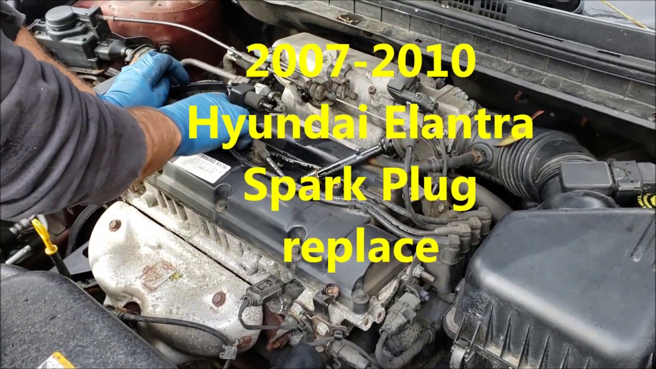 Hyundai Elantra 2007  2008 2009 2010 Spark Plug replace