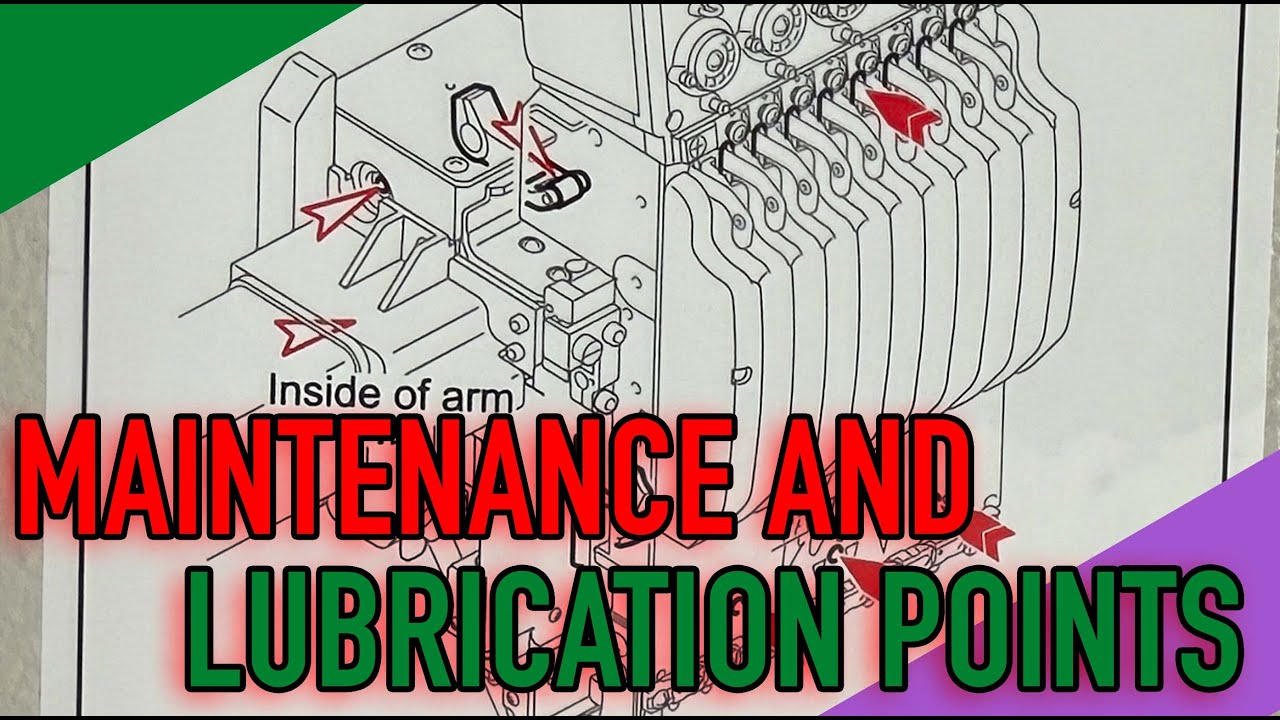 MAINTENANCE AND LUBRICATION POINTS : Tajima Embroidery (S:11 Vlog 15)