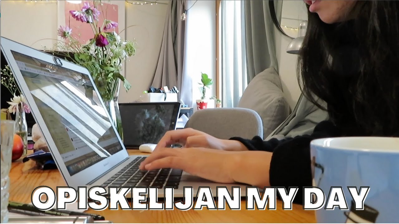 Diplomi-insinööriopiskelijan MY DAY, etäopiskelua ja kouluruokailua