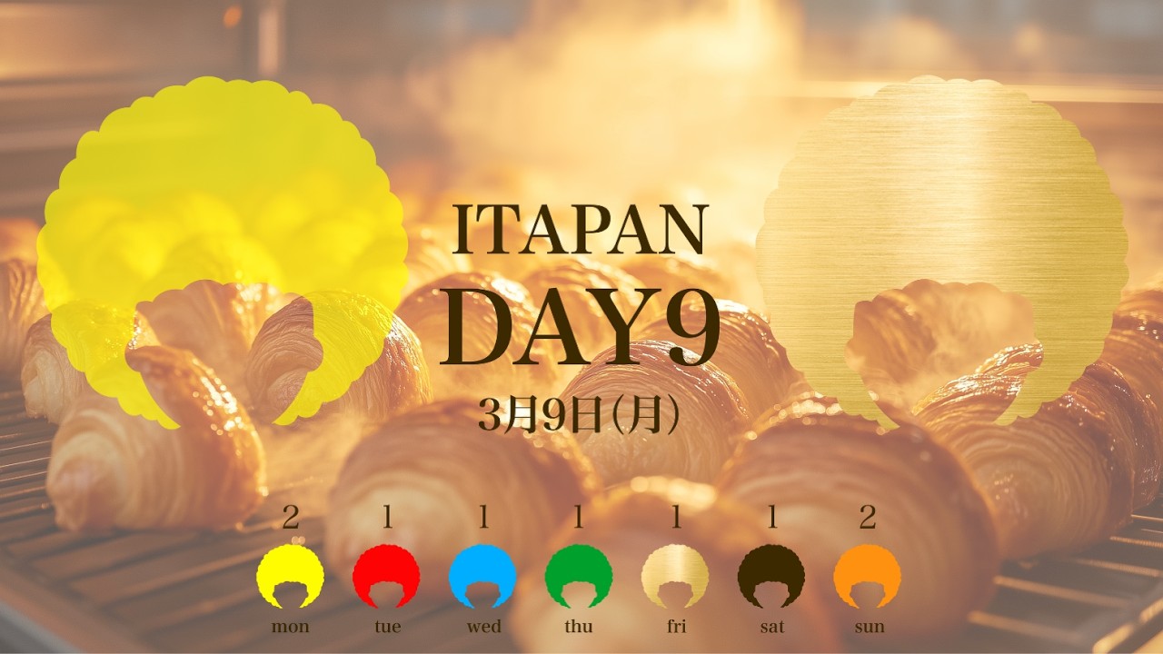 #イタパン 月曜日 暗記に集中する時間