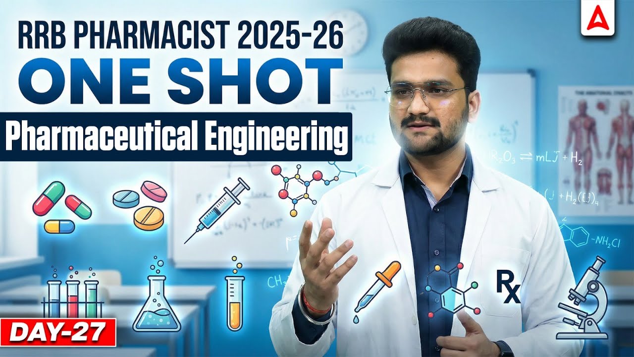 Pharmaceutical Engineering One Shot | RRB Pharmacist Exam Preparation 2025-26 | Day-27