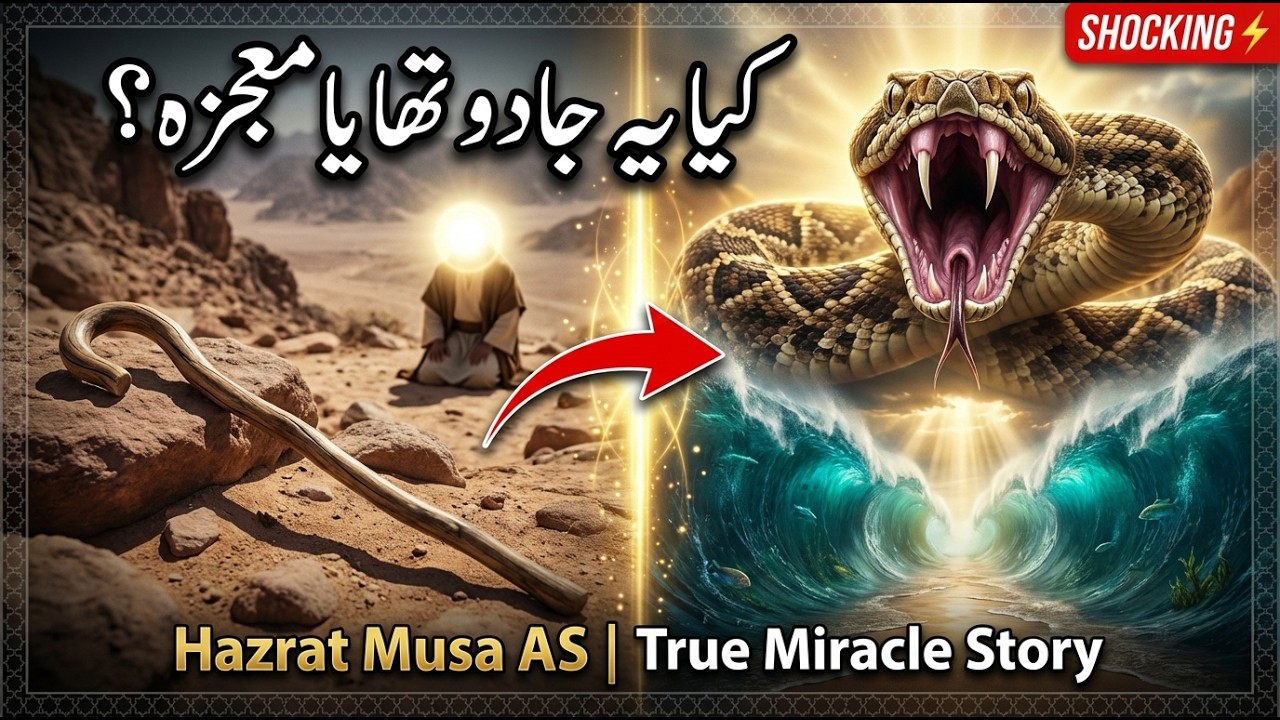 Hazrat Musa AS Miracle EXPLAINED | Urdu/Hindi Documentary | लाठी से सांप बना और समुद्र फटा!