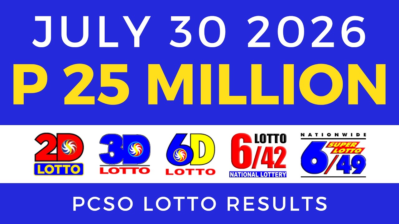 Lotto Result Today 9PM July 30 2026 PCSO