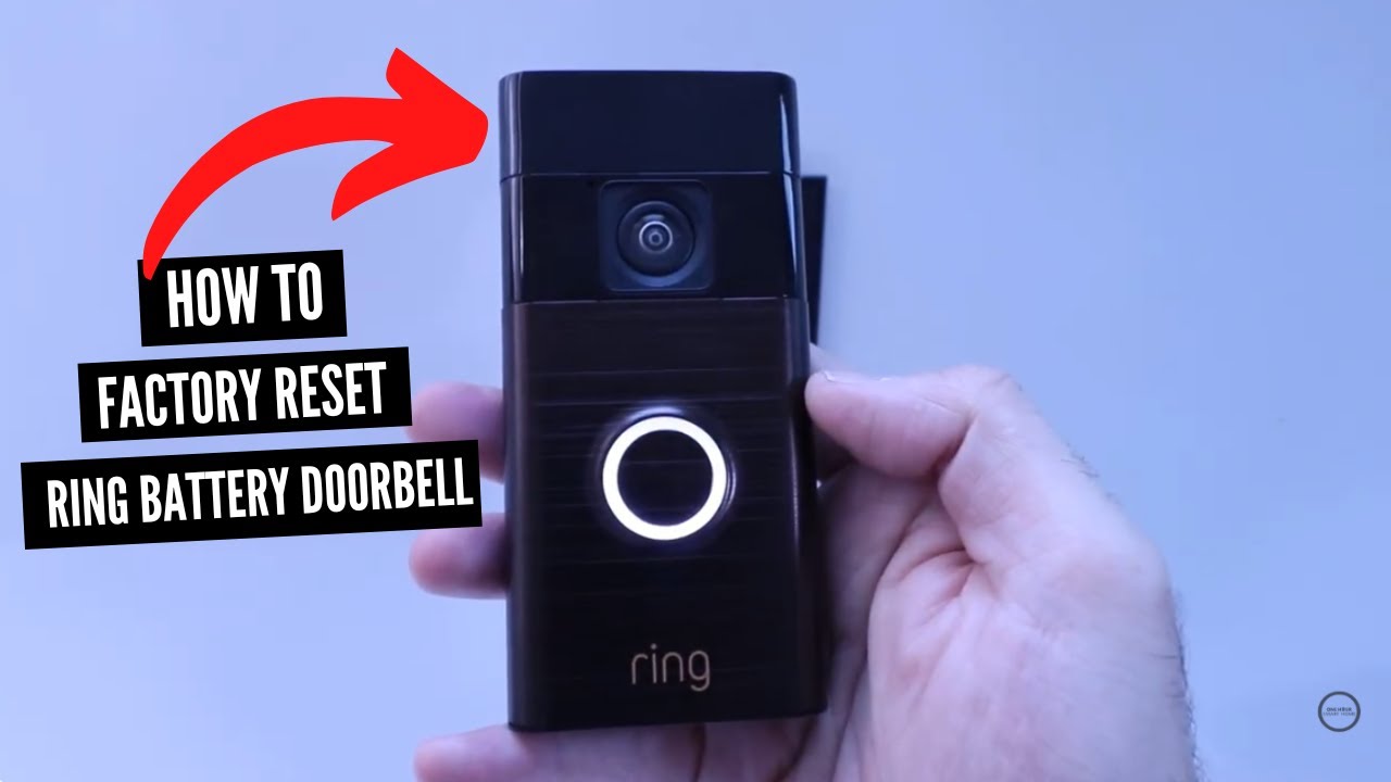 Как сбросить настройки дверного звонка Ring Battery (с несъемной батареей) к заводским настройкам