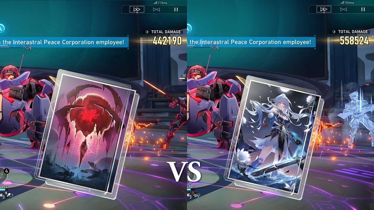 E0S0 vs E0S1 Jingliu damage comparison