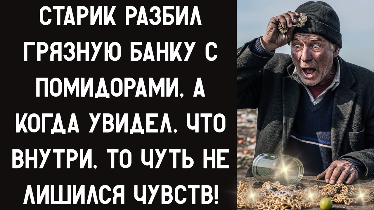 СТАРИК РАЗБИЛ ГРЯЗНУЮ БАНКУ С ПОМИДОРАМИ, А КОГДА УВИДЕЛ, ЧТО ВНУТРИ, ТО ЧУТЬ НЕ ЛИШИЛСЯ ЧУВСТВ!