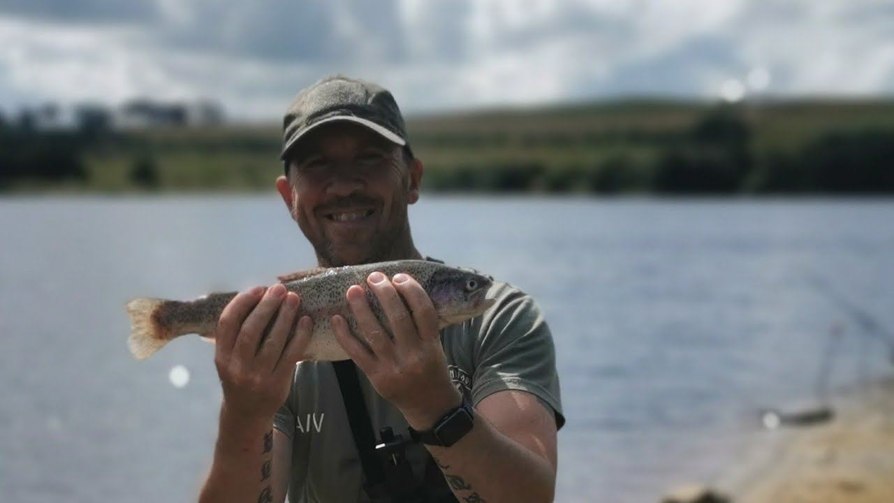 Trout fishing Fontburn Reservoir Aug 2021