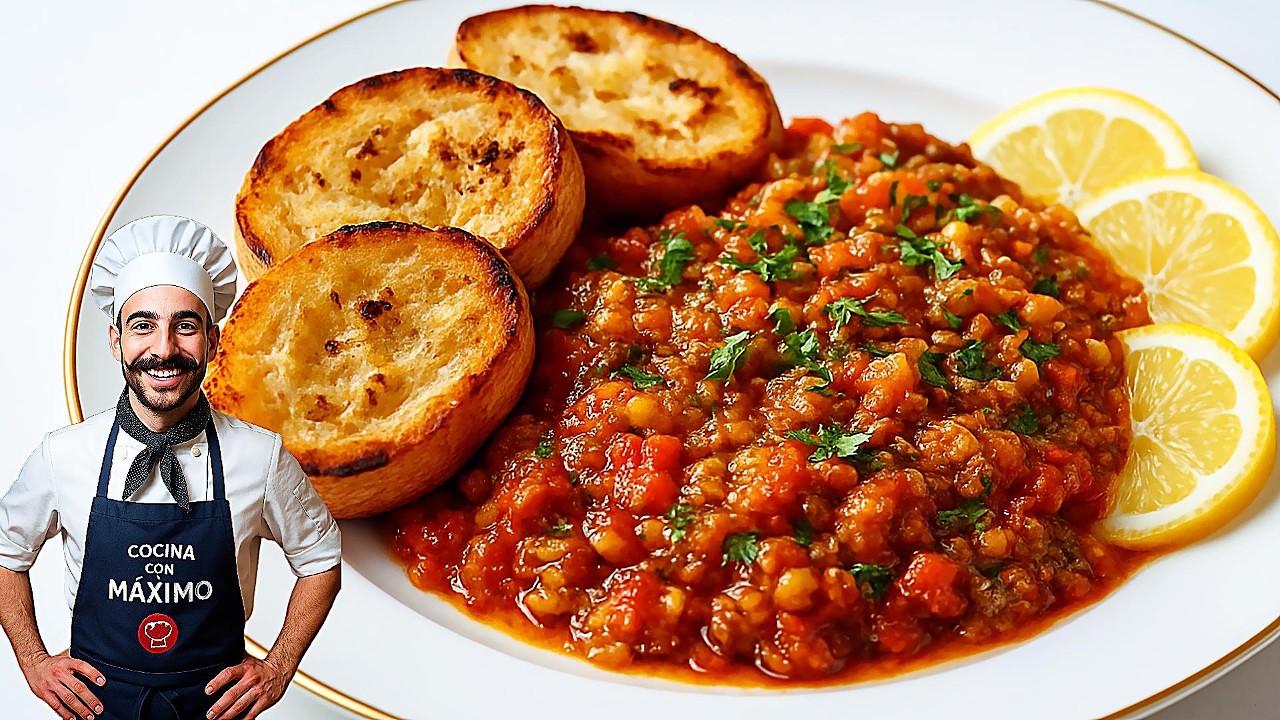 BERENJENAS con TOMATE y LIMÓN 🍋 ¡El aperitivo perfecto (Fácil y Rápido)!