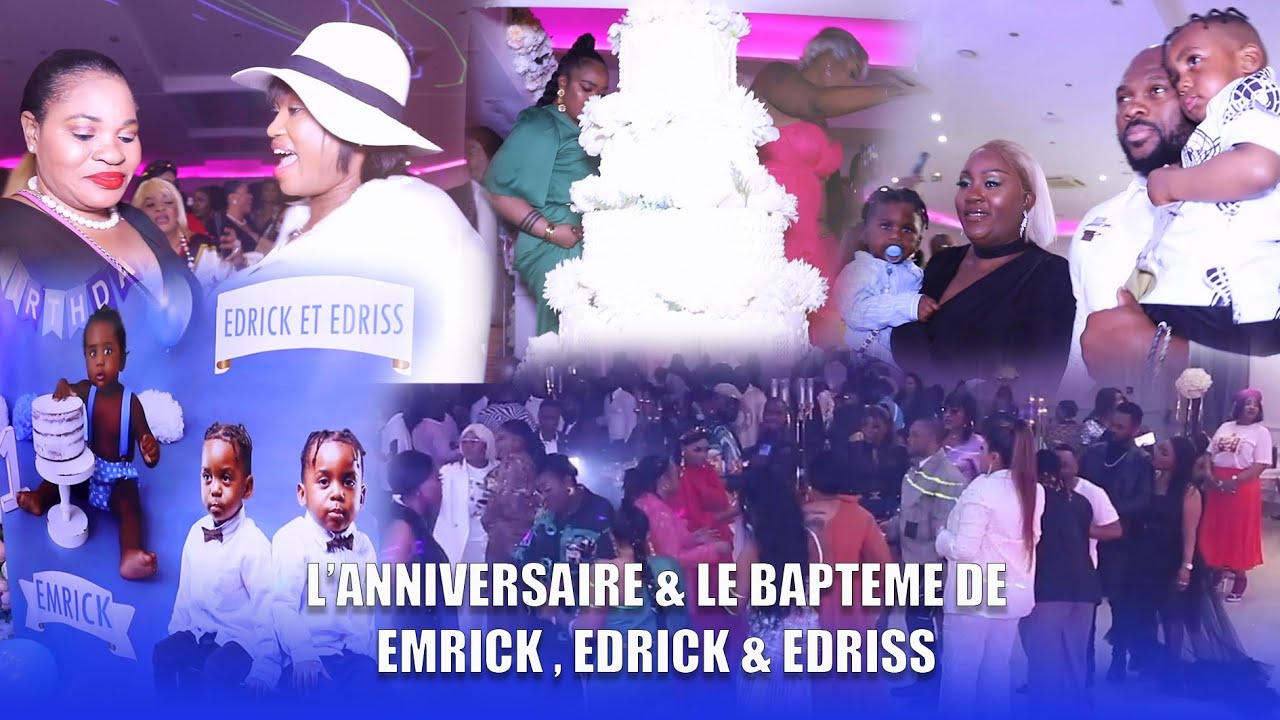 PARIS EN FEU🔥CHIDA IBULA & CÉDRIC!!1er ANNIVERSAIRE & LE BAPTÊME-EMRICK-EDRICK-EDRISS by Noly Tambu