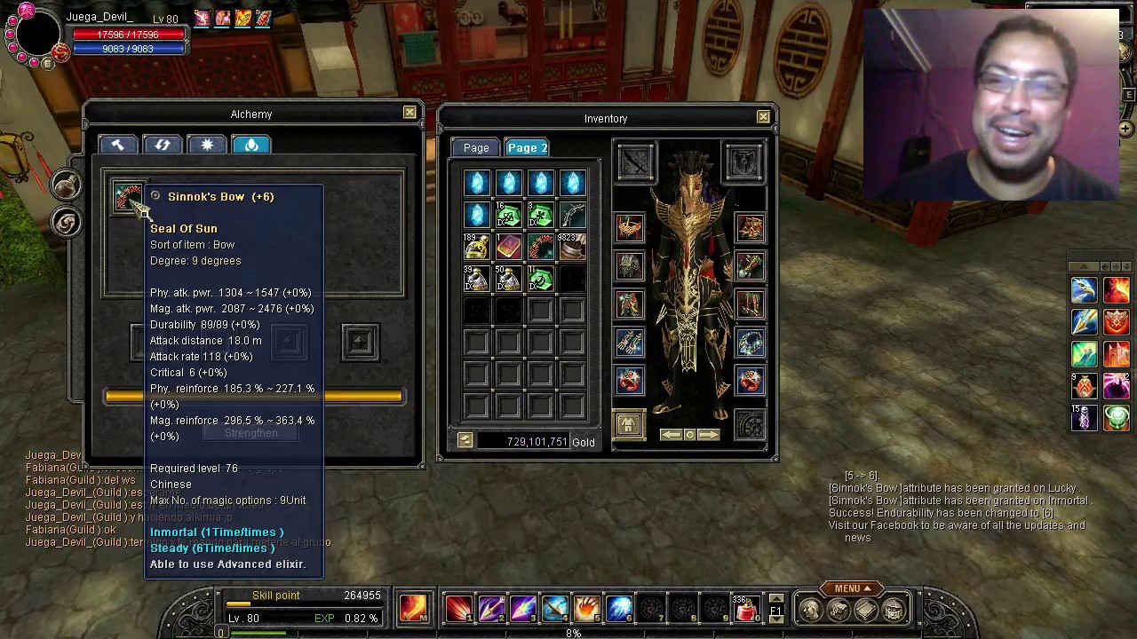 Alquimia de bow Sun Degree 9 Con Elixir / SilkRoad Legend