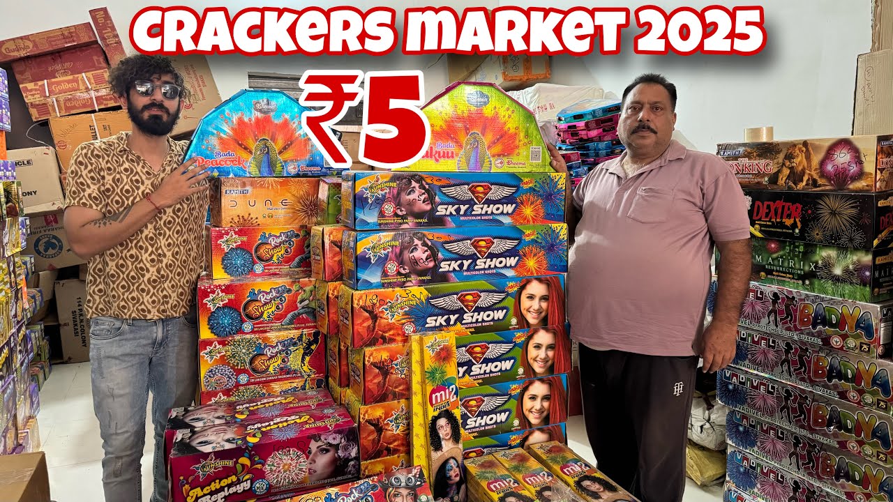 Sabse Saste Patake🔥Cheapest Crackers Market 2025 | Crackers Stash 2025 | Srv Vlogs
