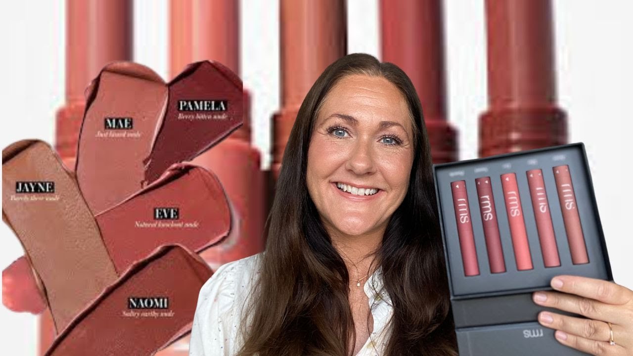 NEW rms beauty Legendary Serum Lipsticks The Nudes I Swatches and try on I Beautiful & comfortable