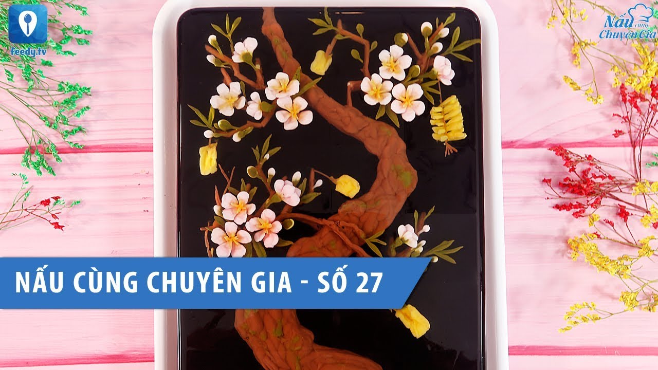 [Nấu cùng chuyên gia - số 27] - Hướng dẫn làm thạch 3D cây đào | Feedy TV
