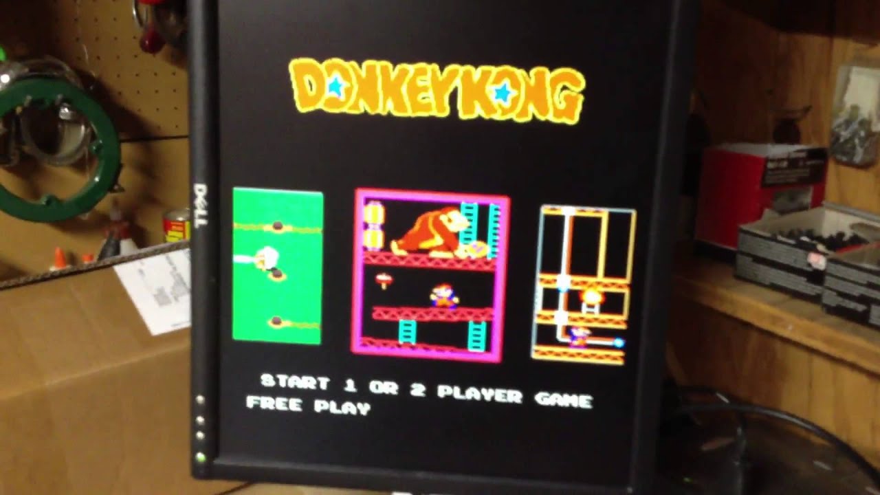 Donkey Kong Demo on ArcadeSD vs Arcadeshop Programmable PCB's (a request)