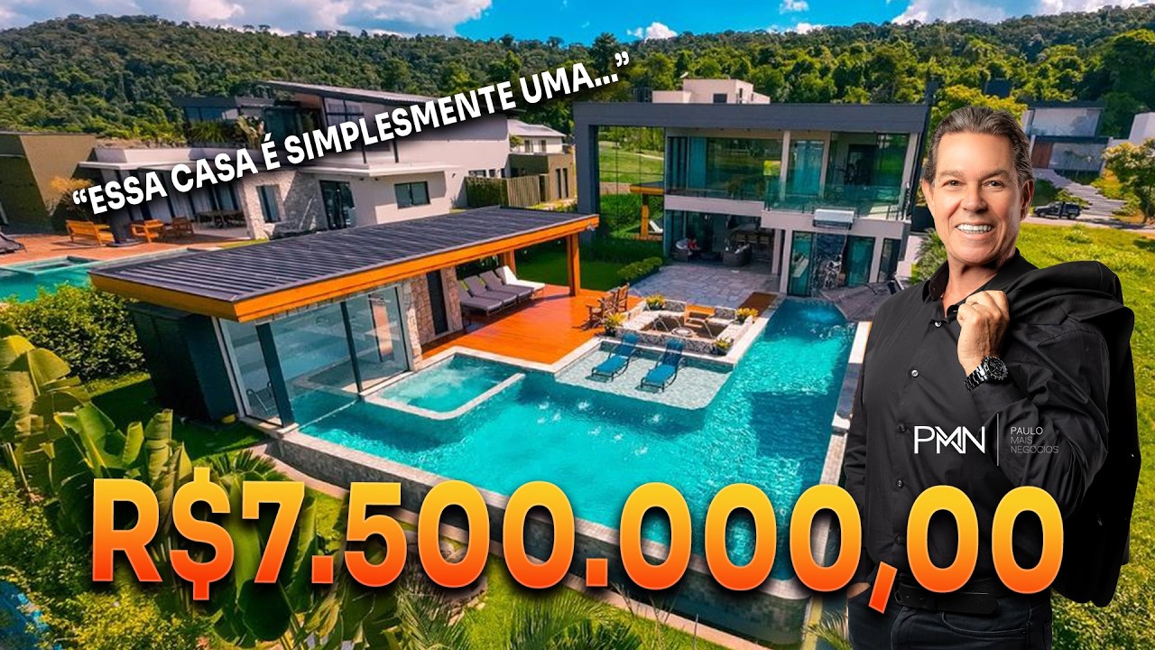 A CASA DOS SONHOS NO FAZENDA SERRA AZUL – MOBILIADA, FINO ACABAMENTO E LAZER COMPLETO!