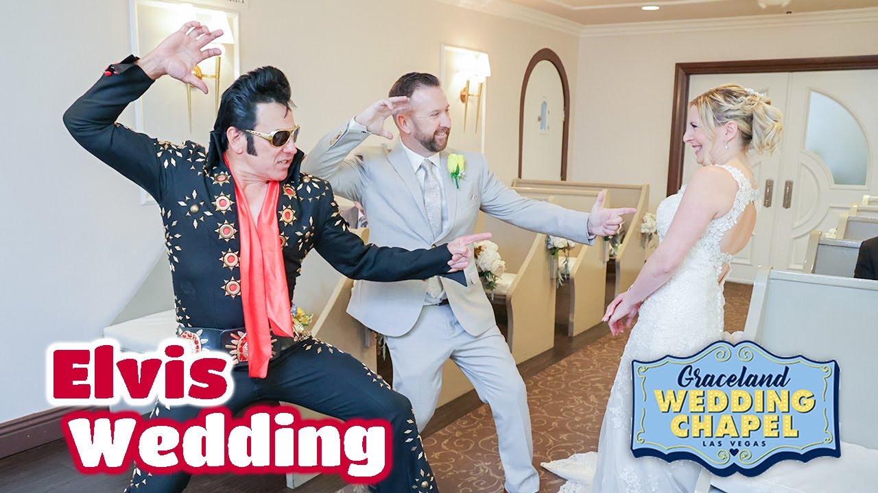 Steve & Andrea's Elvis Wedding in Las Vegas | Graceland Chapel