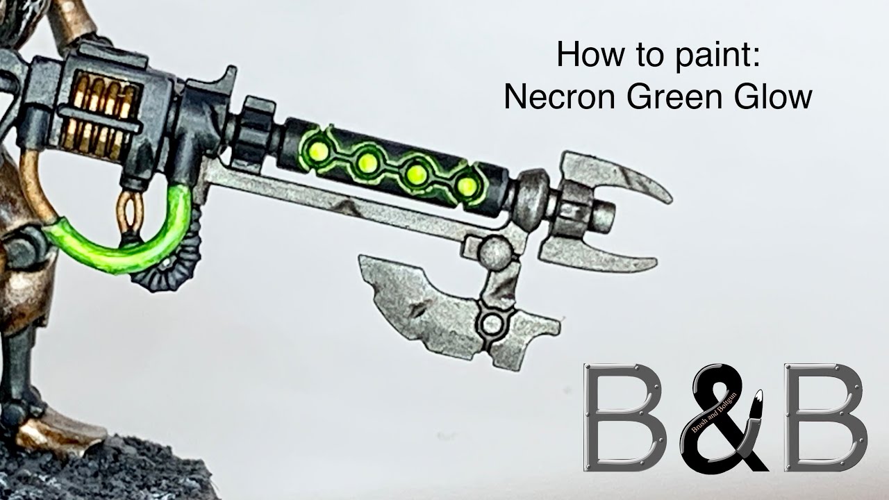 How to paint the Necron Green Glow