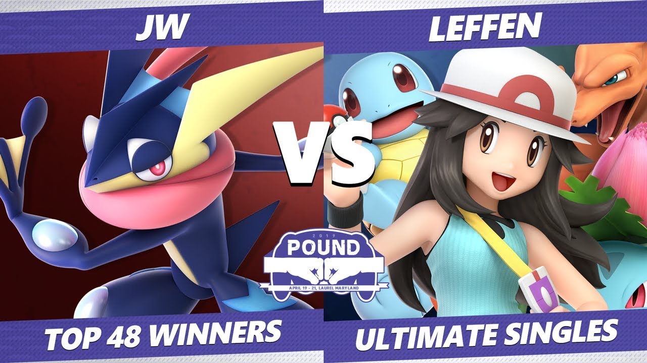 Pound 2019 SSBU - NCG JW (Greninja) VS TSM Leffen (PT, Roy, Pichu) Smash Ultimate Top 48 Winners