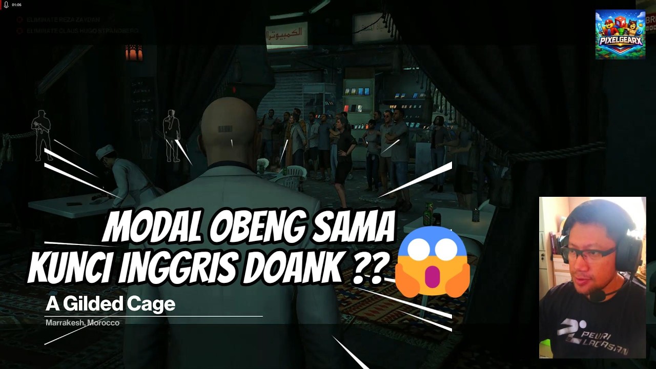 Speedrun habisin target tanpa pistol 😱💀 - Hitman 3 (A Gilded Cage) #gaming #games #fyp